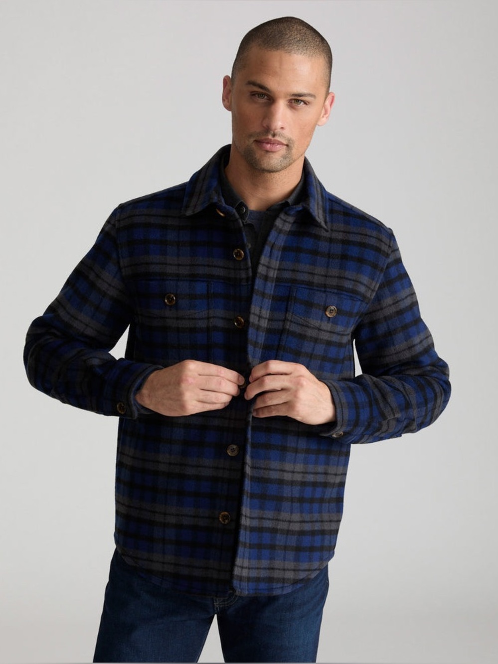 Untuckit flannel jacket